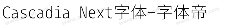 Cascadia Next字体字体转换